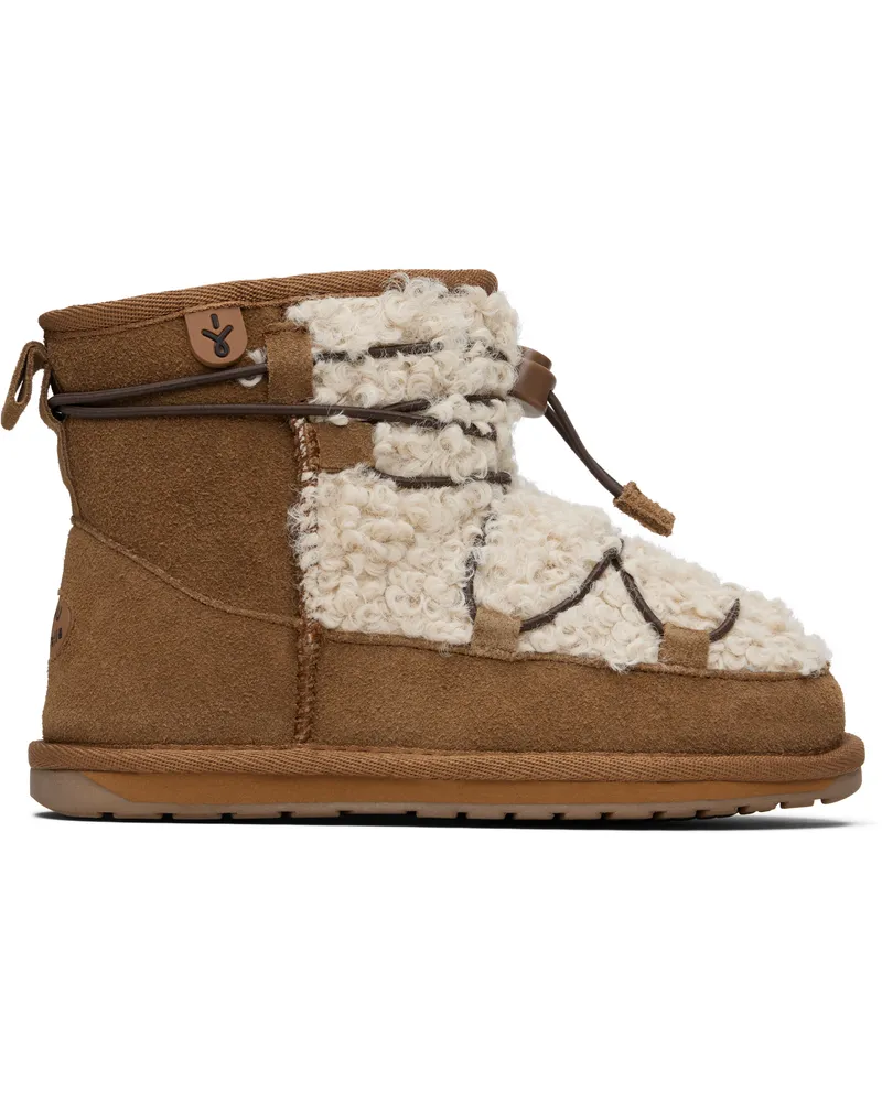 EMU Kids Brown & Beige Mauboy Boots Chestnut