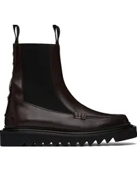 Toga Brown Leather Chelsea Boots Brown