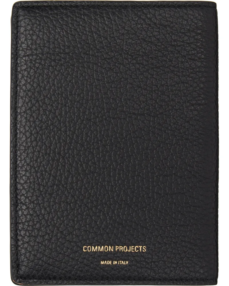 Common Projects Black Folio Passport Holder 7001