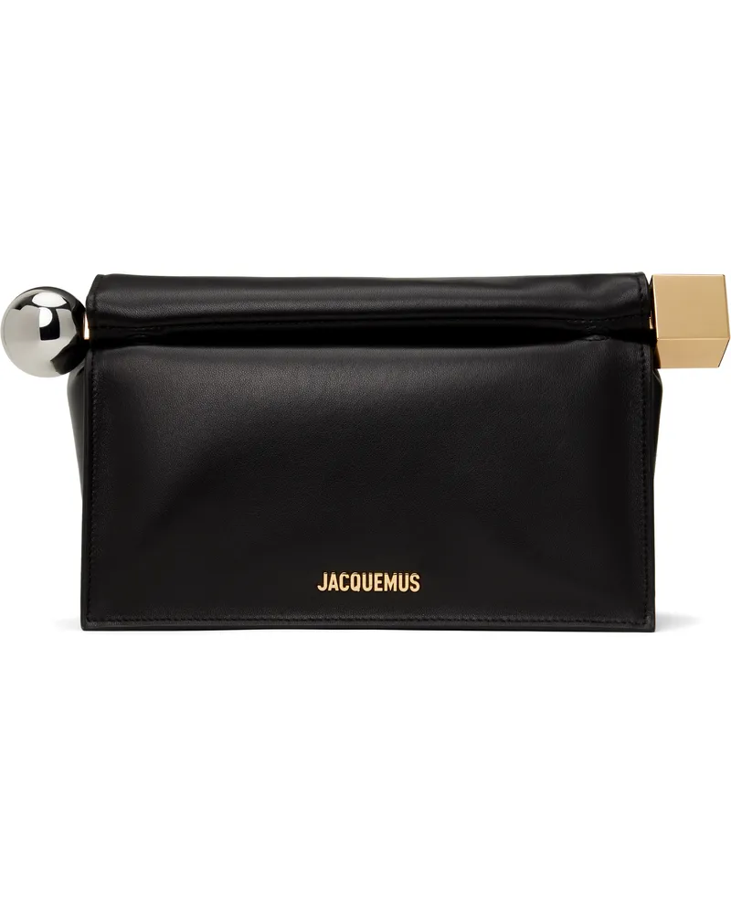Jacquemus Black Les Classiques 'The Rond Carré' Clutch 990