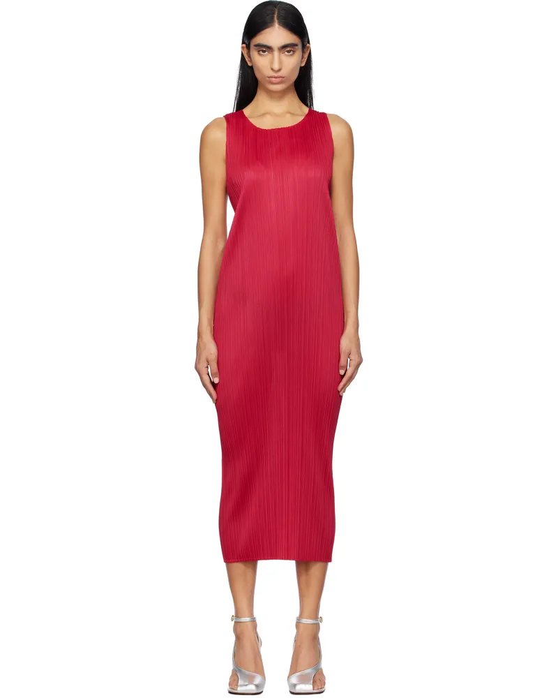 Issey Miyake Pink New Colorful Basics Maxi Dress 23