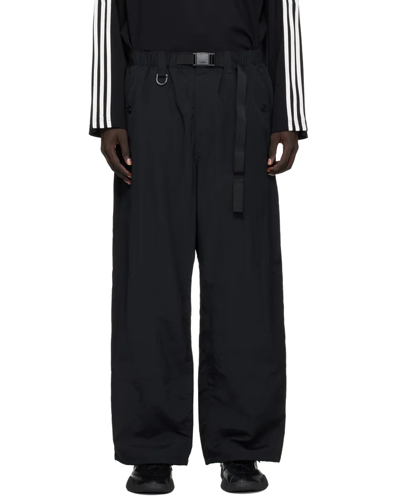 Y-3 Black Nylon Trousers Black