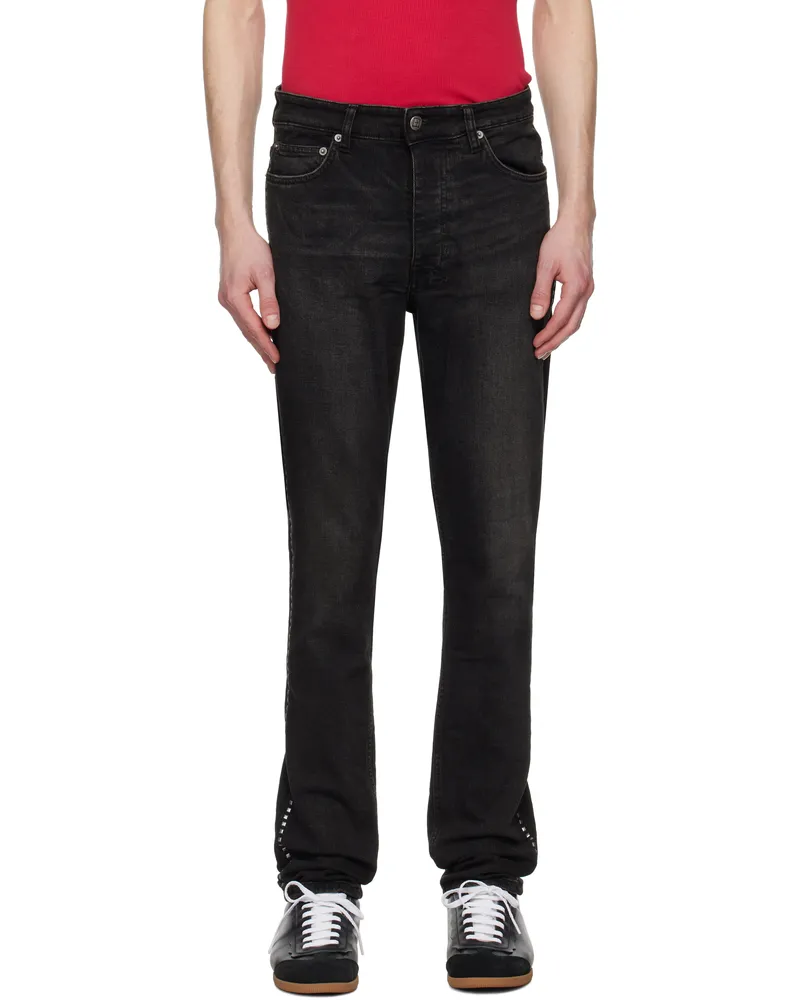 ksubi Black Chitch Tarr Studded Jeans Black