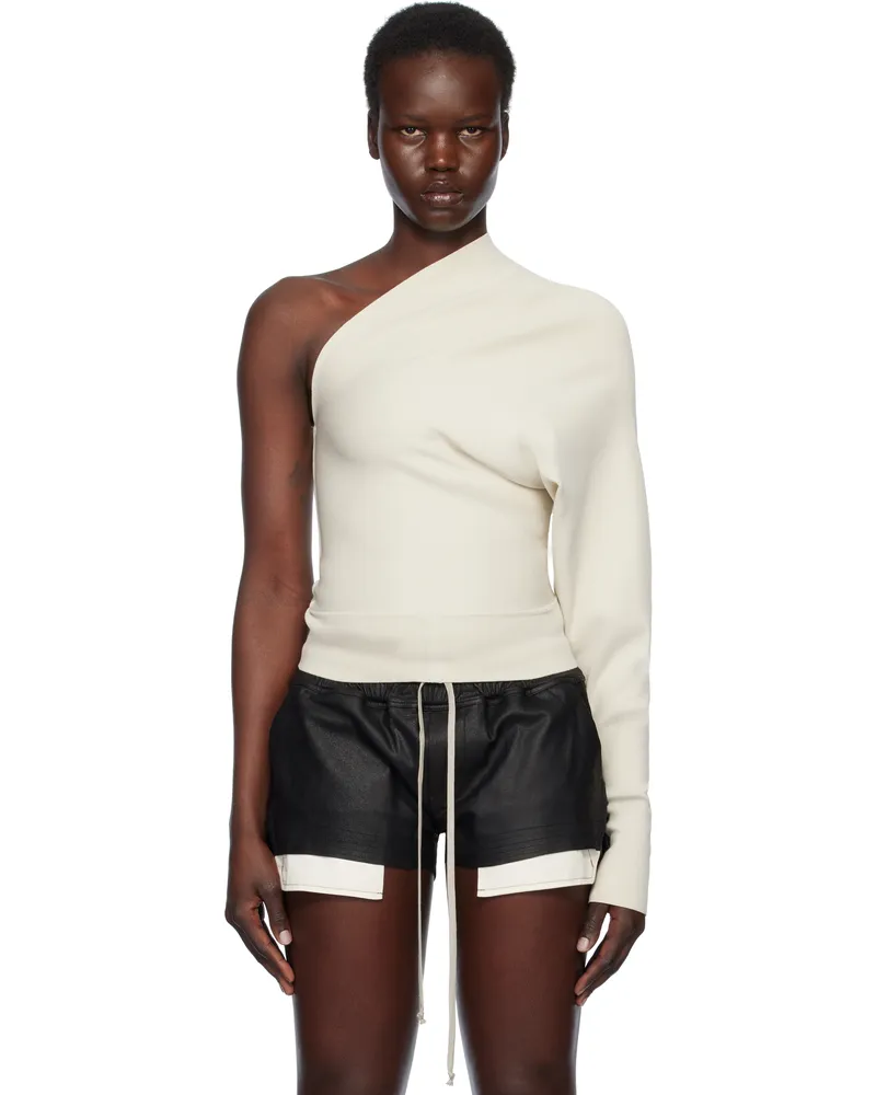 Rick Owens Off-White Hollywood One Shoulder Top 41