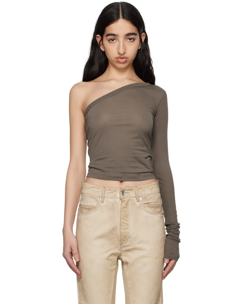 DRKSHDW by Rick Owens Gray Hollywood Ziggy T-shirt 34