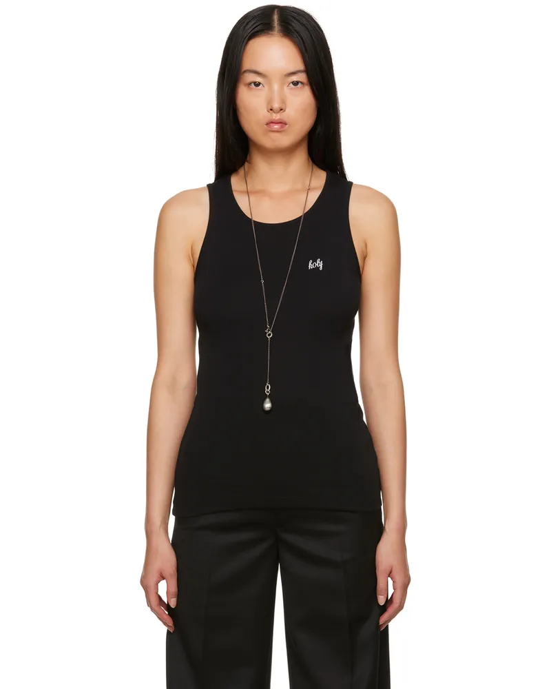 Ann Demeulemeester Black Fonsin Tank Top 099