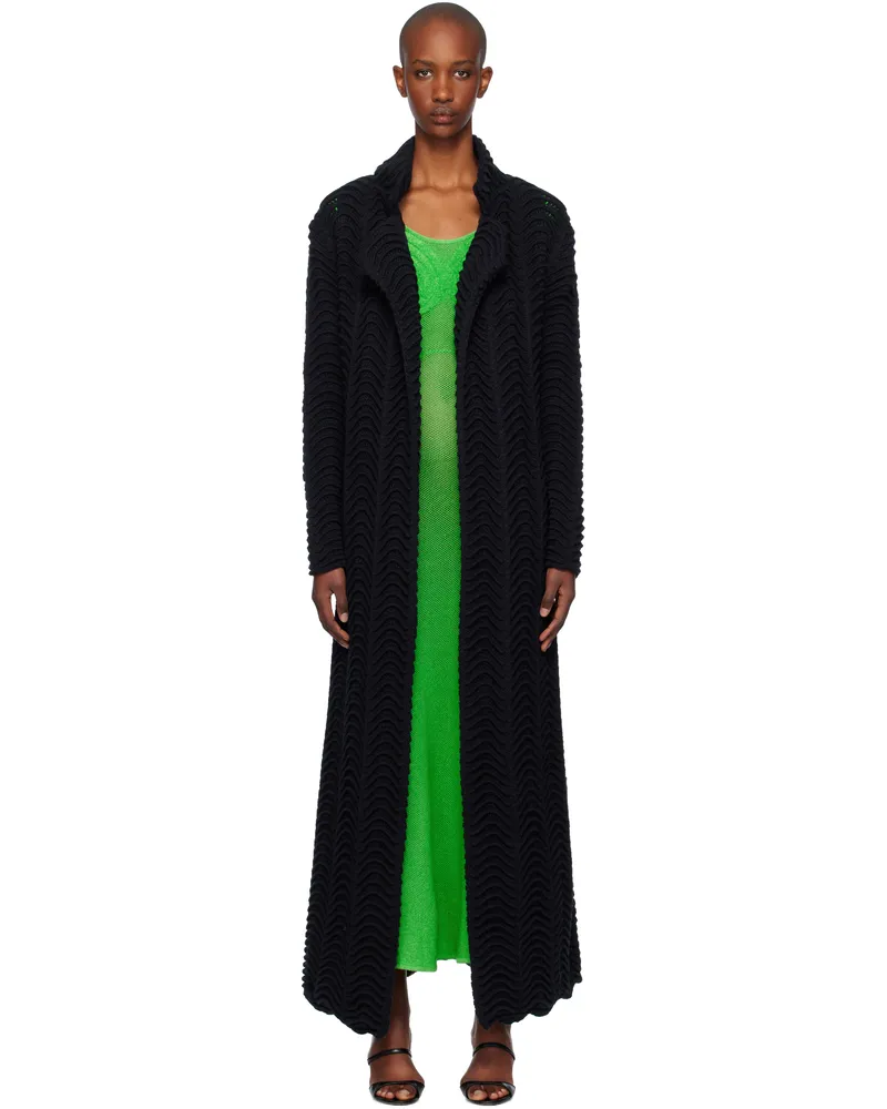 Isa Boulder Black Canyon Wave Coat Charcoal