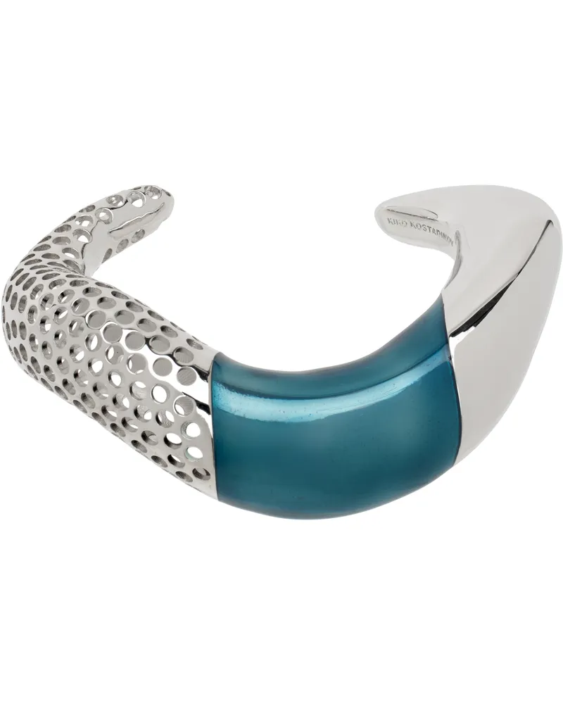 KIKO KOSTADINOV Silver & Blue Liber Bracelet Silver