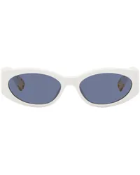 Jacquemus White 'Les lunettes Ovalo' Sunglasses White