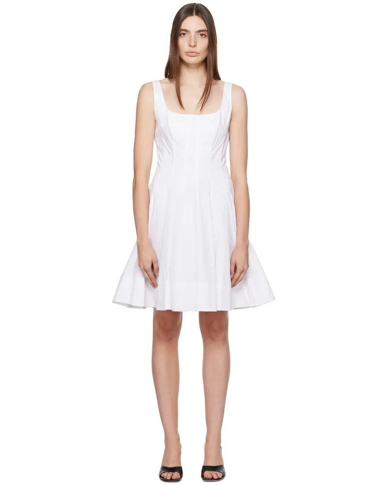 STAUD White Wells Minidress White