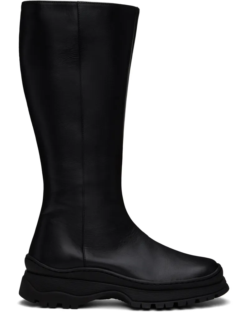 NICOLE SALDAÑA Black Anna Boots Black