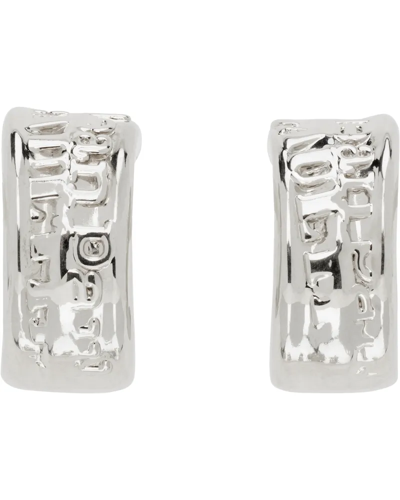 Jean Paul Gaultier The Logo' Earrings 91-silver