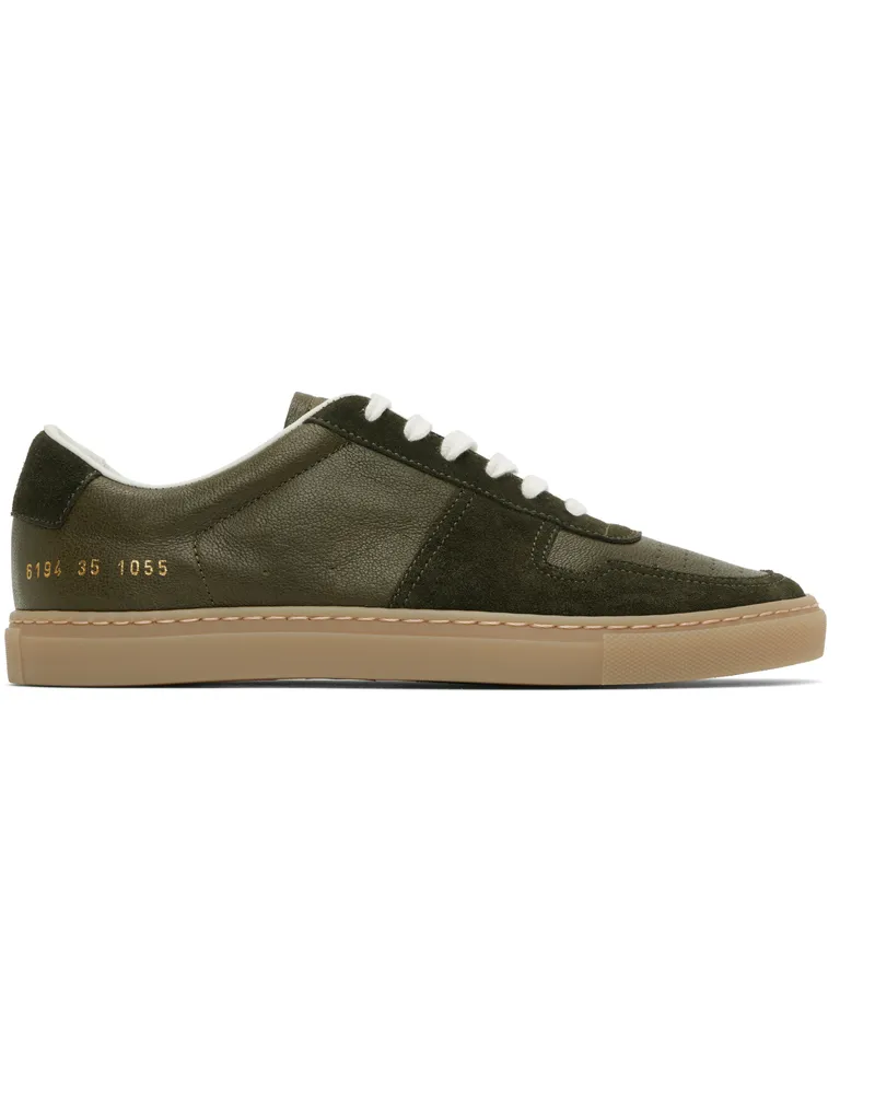 Common Projects Khaki BBall Duo Slim Sneakers 1055