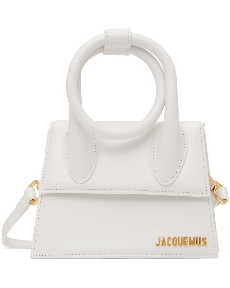 Jacquemus White 'Le Chiquito Noeud' Shoulder Bag White