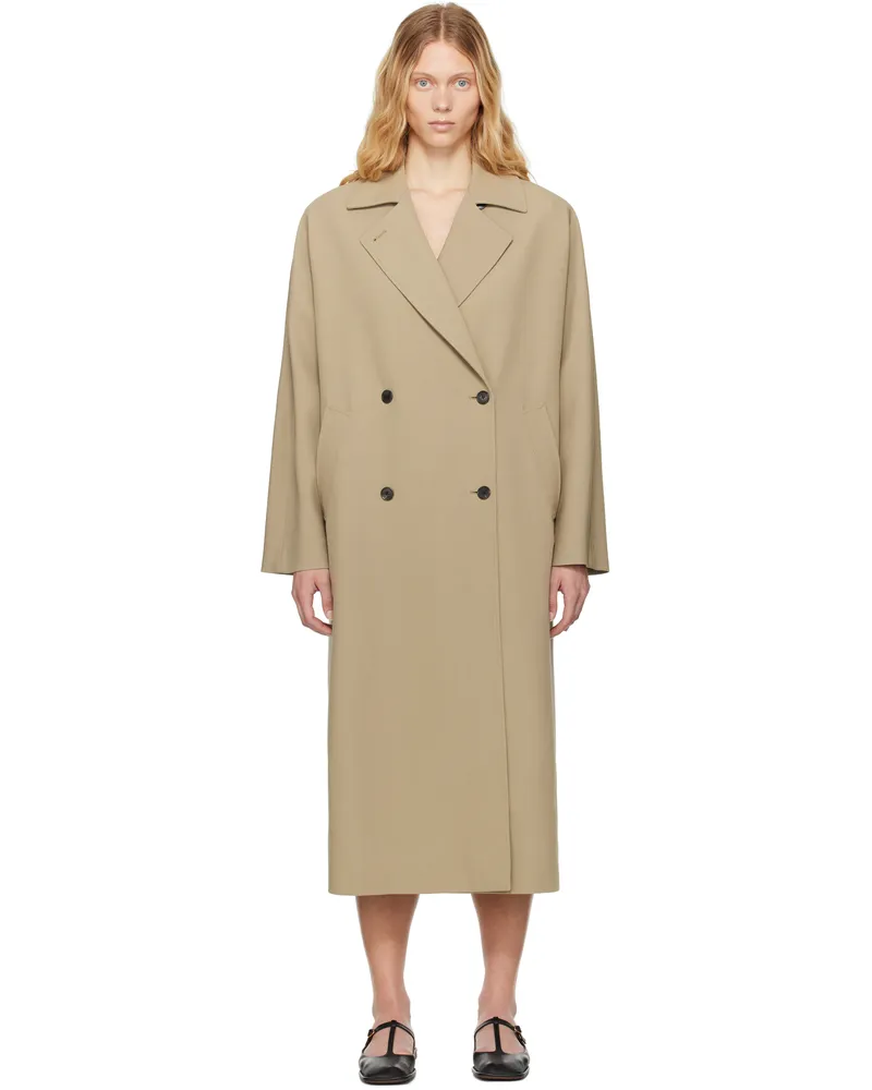 The Row Taupe Sable Coat Agy