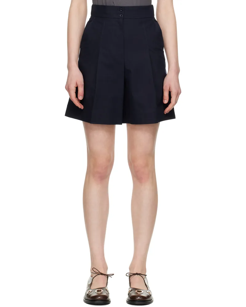 A.P.C. Navy Orlane Shorts Iak