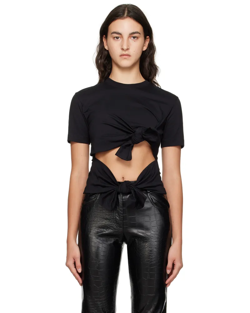 MSGM Black Bow T-Shirt 99