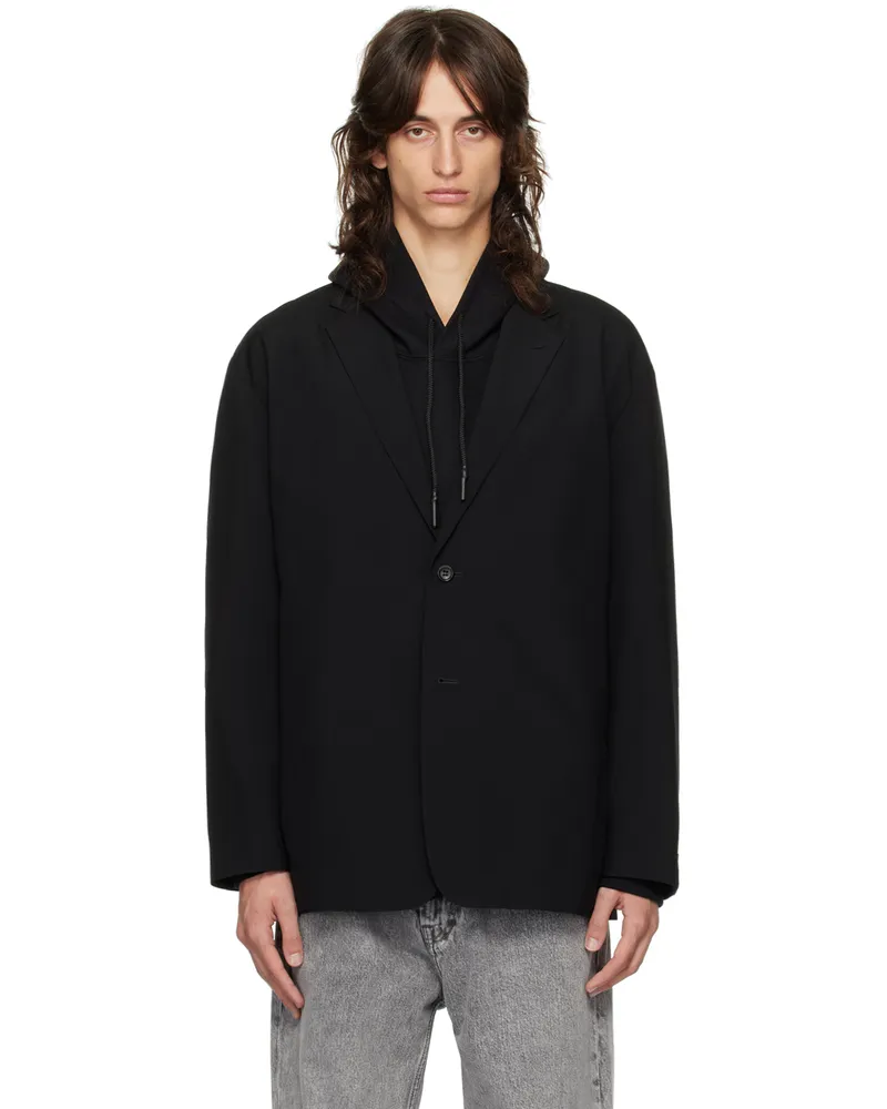 N.HOOLYWOOD Black Tailored Oversized Jacket Black