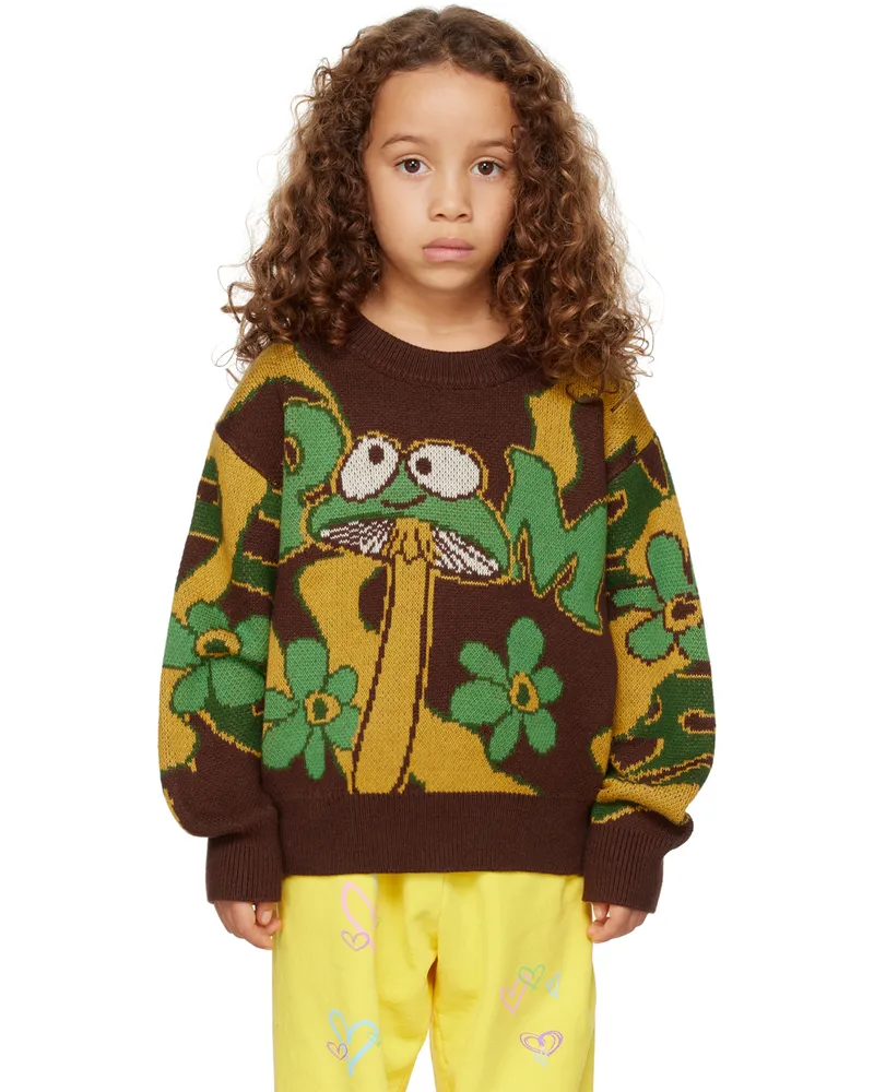 Perks and Mini SSENSE Exclusive Kids Brown Shroom Sweater Multi