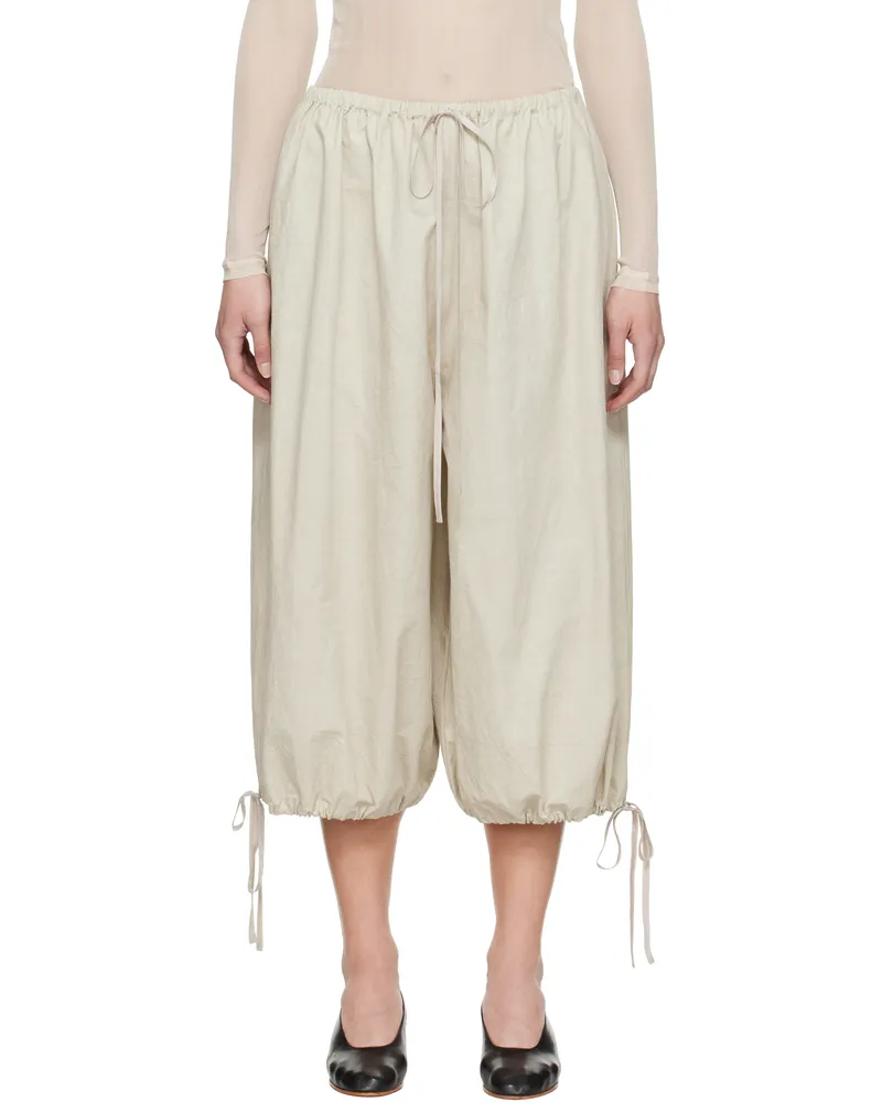 Lauren Manoogian Off-White Cinch Trousers P12