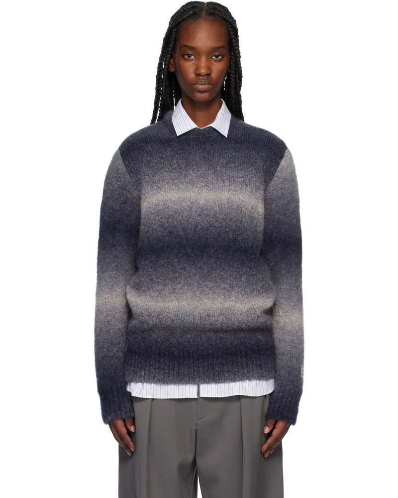 Études Studio Navy Alpaca Round Neck Sweater Navy
