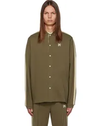 Palm Angels Taupe Monogram Shirt Brown