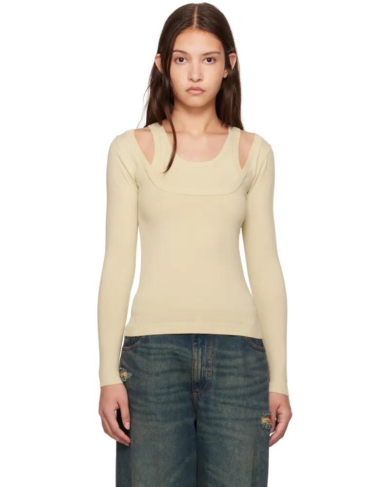 GIMAGUAS SSENSE Exclusive Beige Étoile Sweater Beige
