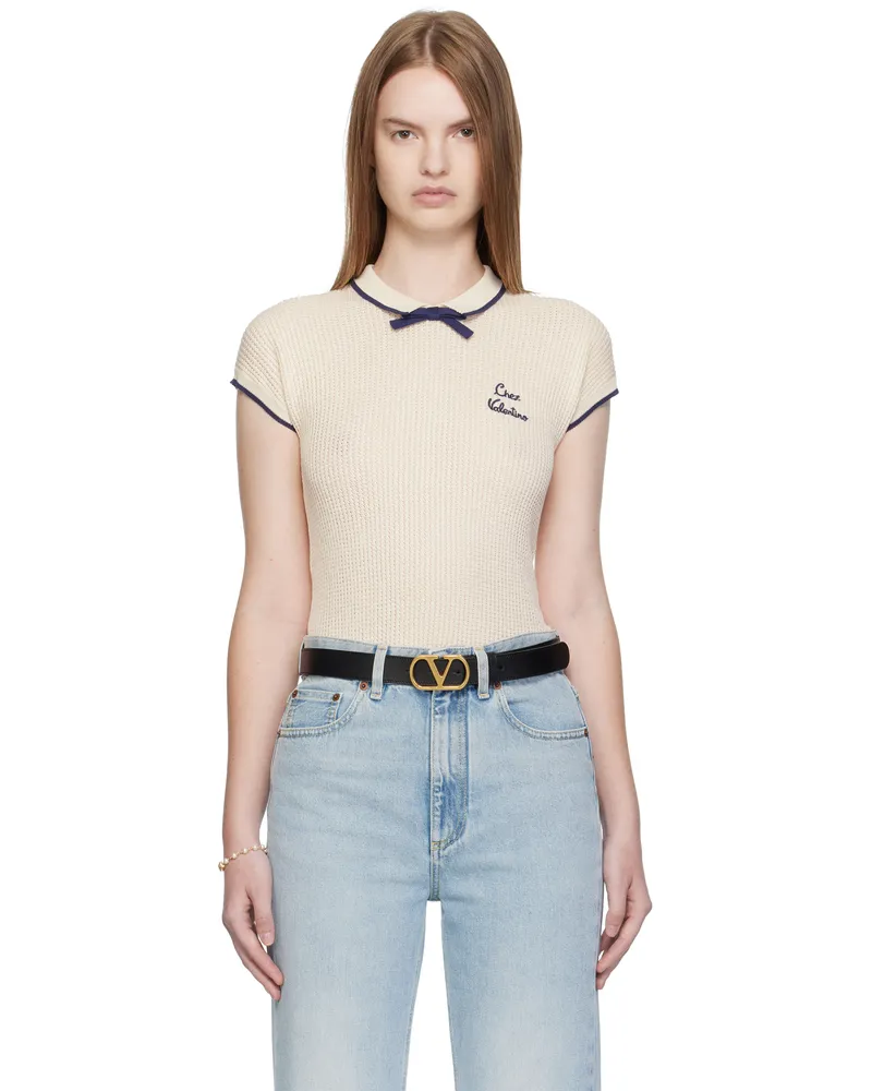 Valentino Garavani Off-White Cotton Top Brp