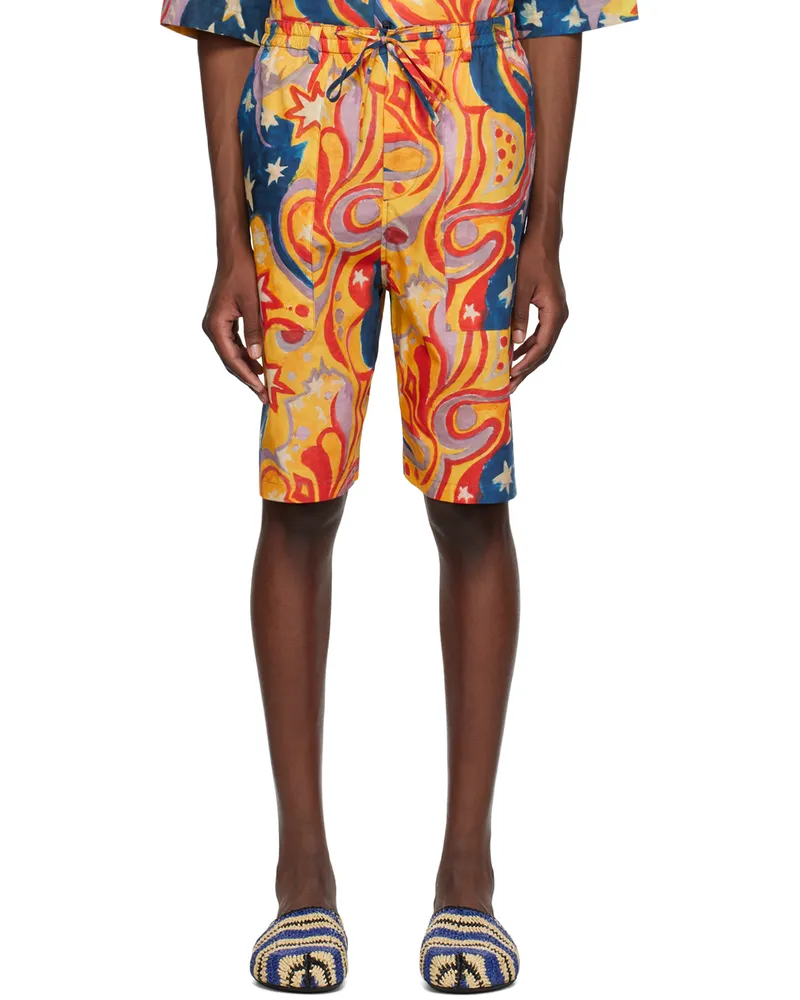 Marni Multicolor No Vacancy Inn Edition Shorts Gpb56