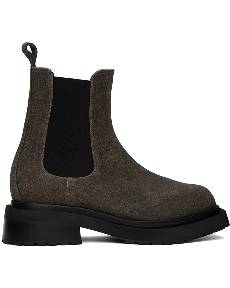 Eckhaus Latta Gray Mike Chelsea Boots Grey