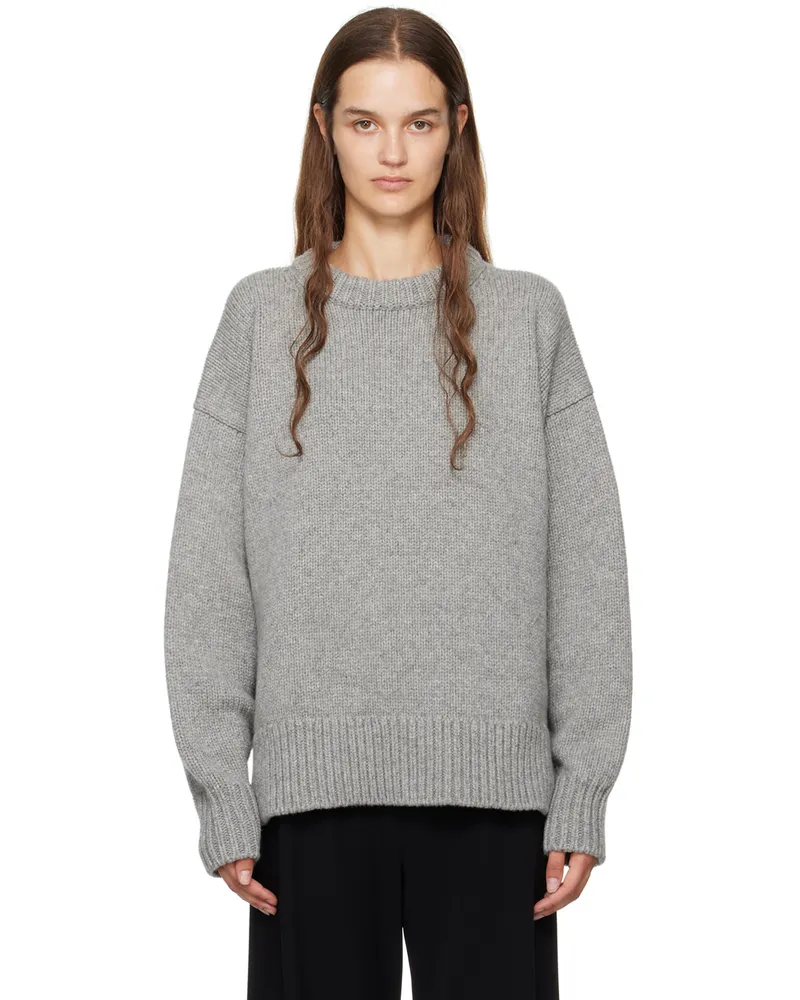 The Row Gray Ophelia Sweater Gym