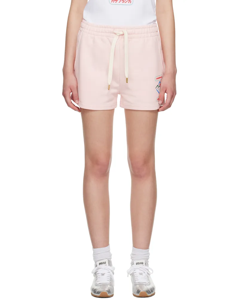 Casablanca Paris Pink 'Casablanca' Montagne Sportif Shorts Casablanca