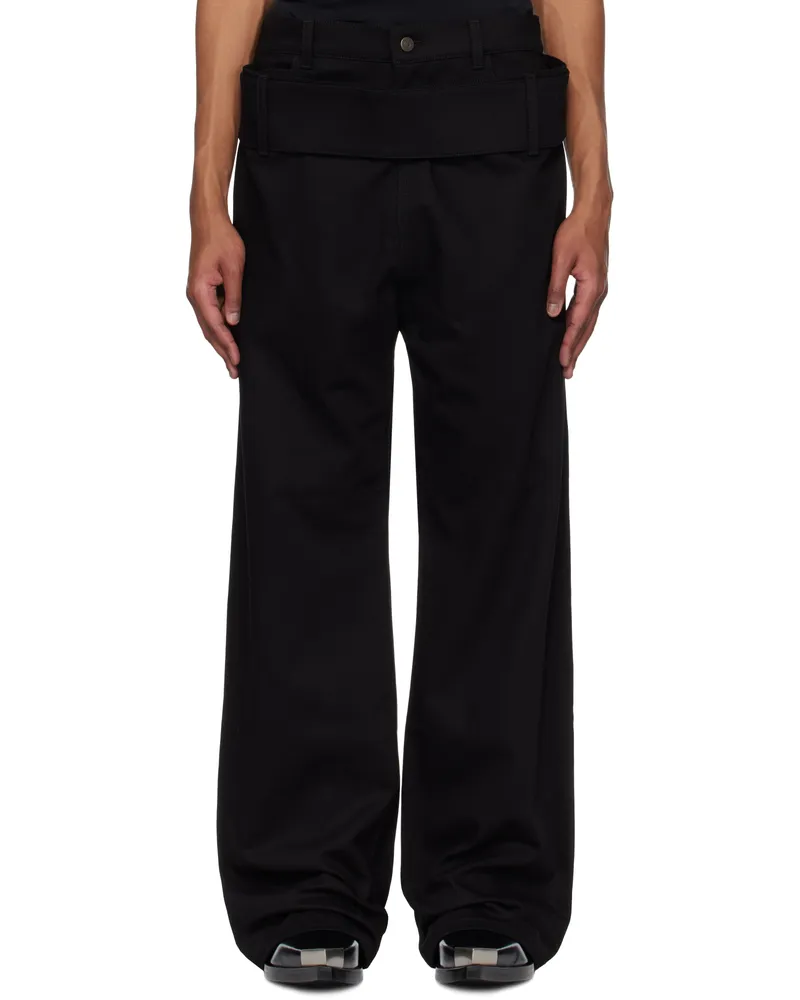 Courrèges Black Double Belt Jeans 9999