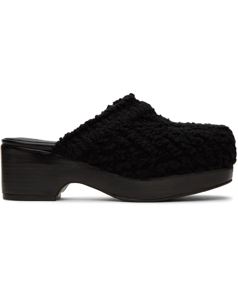 RECTO Black Bohemian Clogs Black
