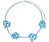 SSENSE Exclusive Blue Mini Coral Twist Necklace
