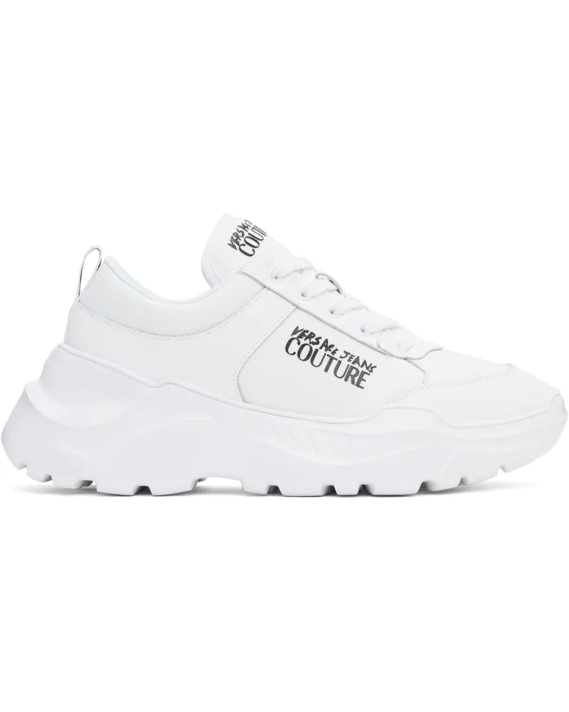 Versace Jeans White Logo Speedtrack Sneakers E003-white