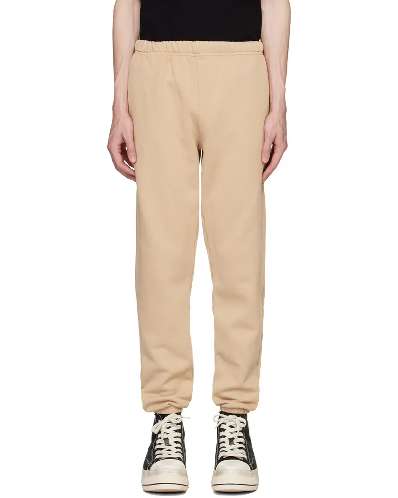LES TIEN Beige Classic Lounge Pants Almond