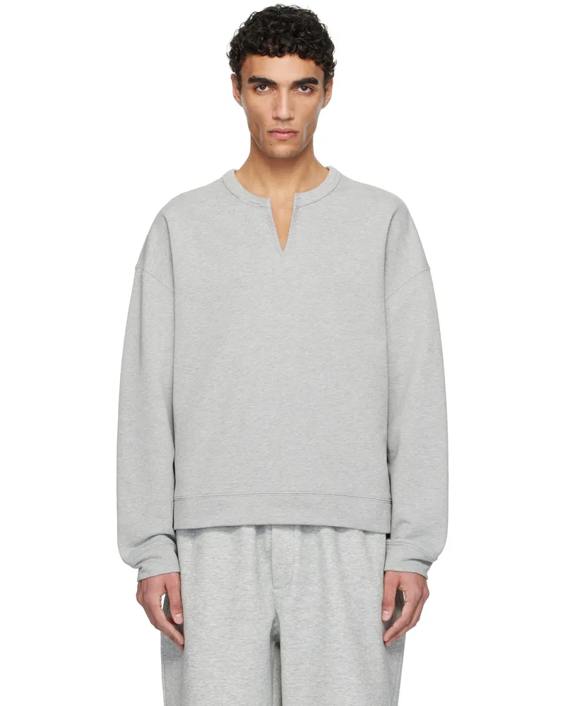RECTO Gray RC Cut & Embroidery Sweatshirt Mg