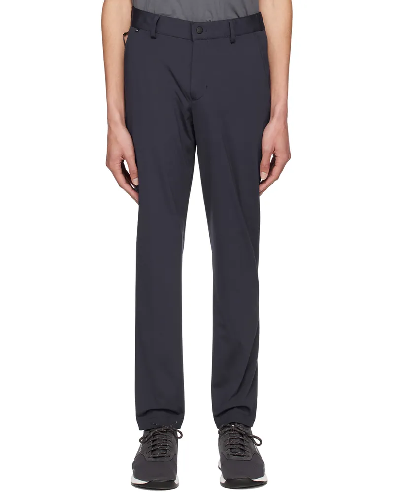 HUGO BOSS Navy Perin Trousers Dark
