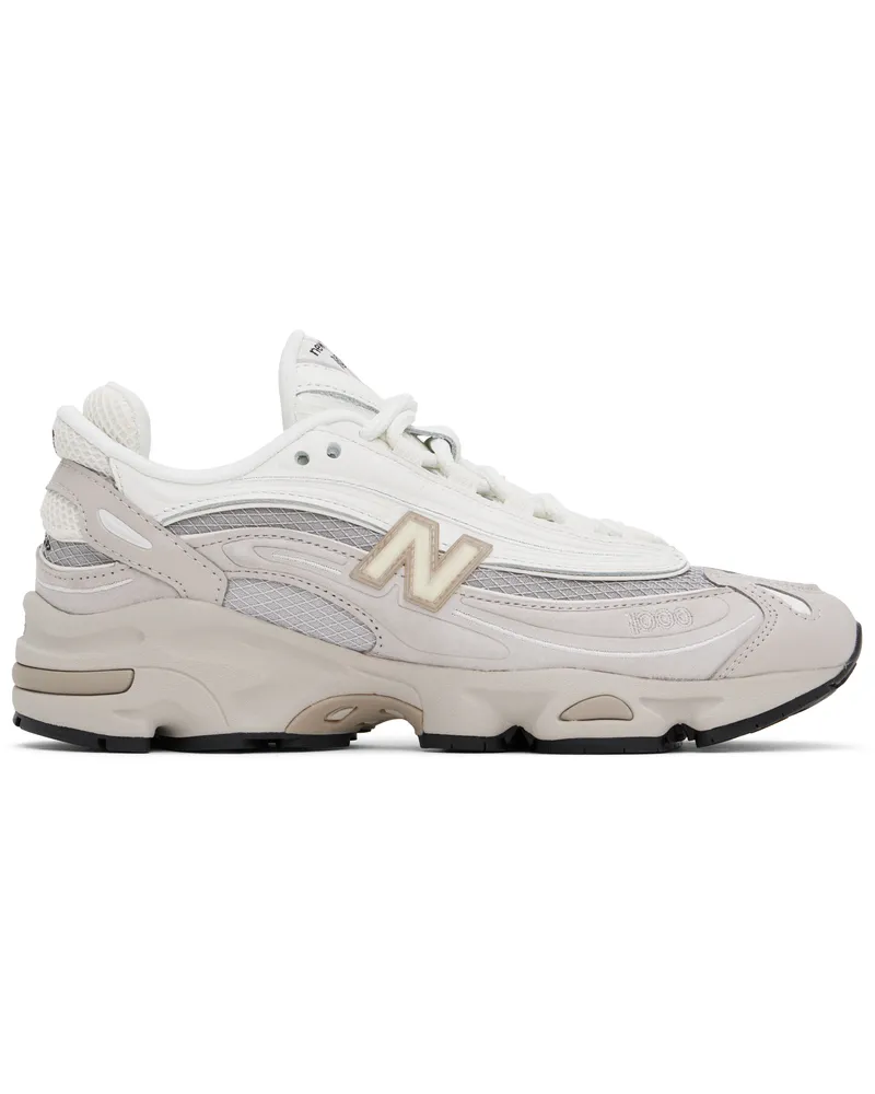 New Balance Gray & Off-White 1000 Sneakers Moonrock