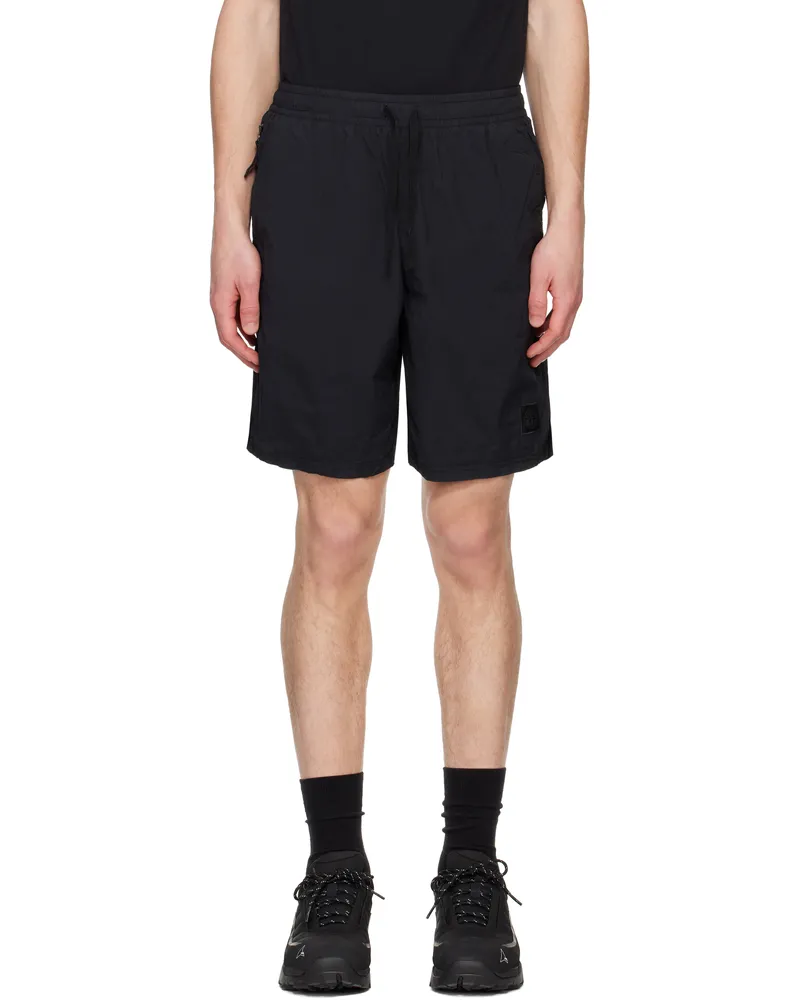 Stone Island Black Recycled Nylon Shorts V0029