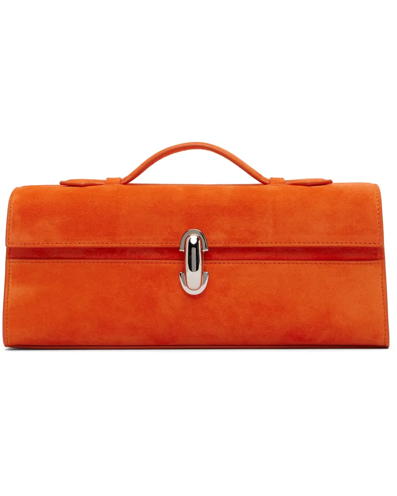 SAVETTE Orange Slim Symmetry Pochette Bag 820