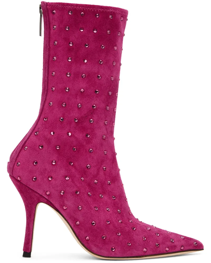 Paris Texas Pink Holly Mama Boots Pink