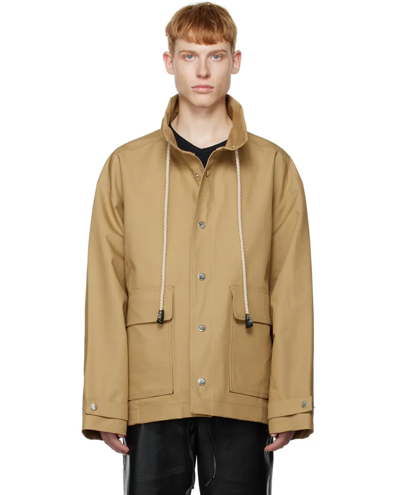 Nanushka Khaki Elias Jacket Khaki