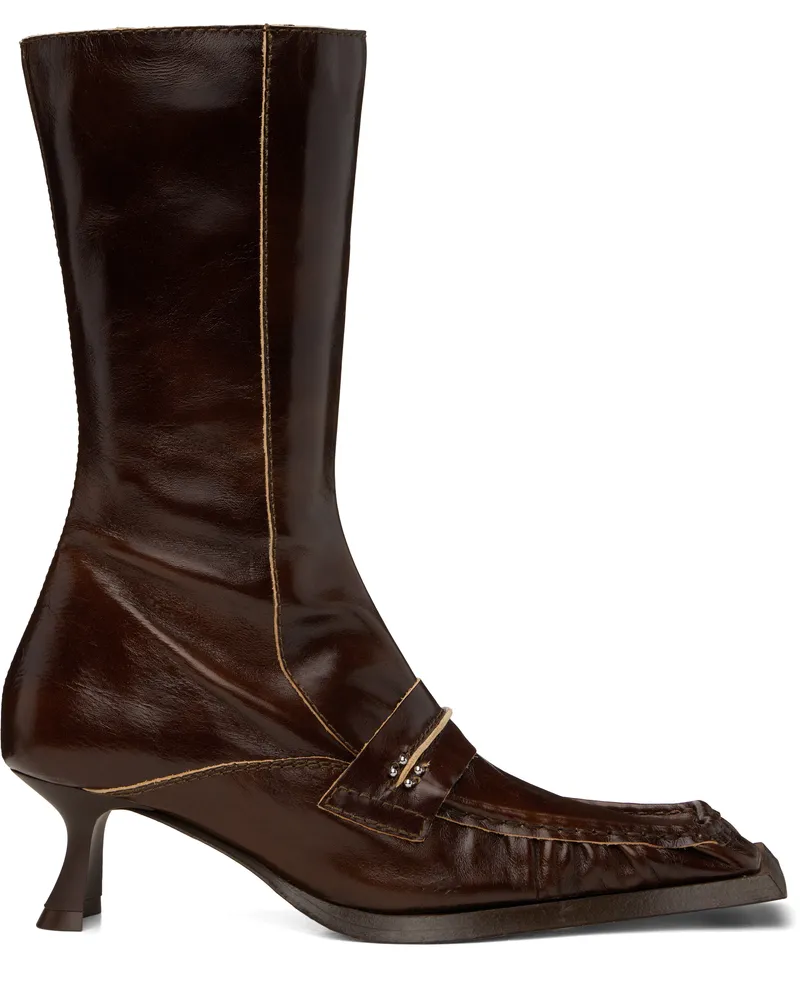 Miista Brown Halle Boots Brown
