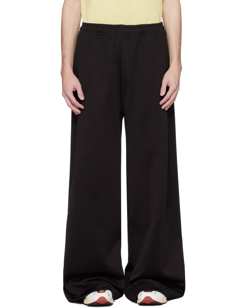 Lacoste Brown Runway Oversized Trousers Dark