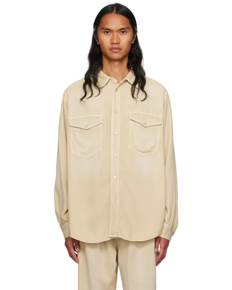 Isabel Marant Beige Tailly Denim Shirt 23ec