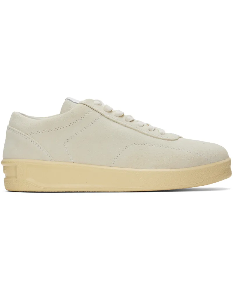 Jil Sander Off-White Lace-Up Sneakers 105