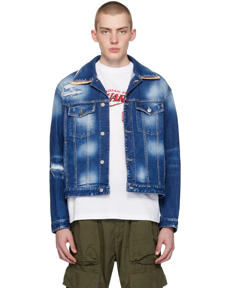 Dsquared2 Blue Kaban Denim Jacket 470