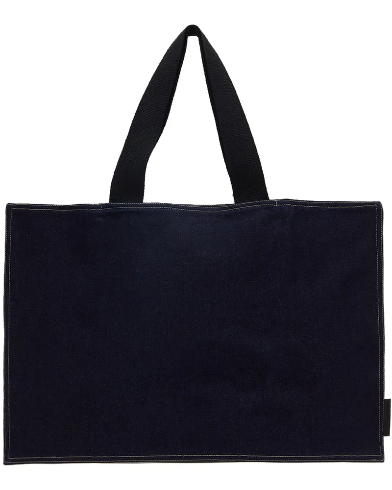 Bianca Saunders Indigo ISKO Edition Art Folder Tote Indigo